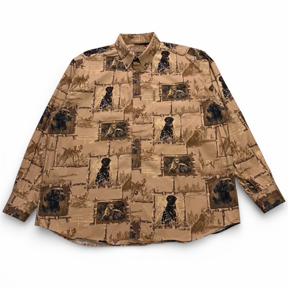 Magellan Sportswear Labrador Duck Hunting Button Down Shirt Size XL